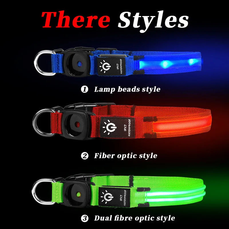 LED Dog Collar Air Tag